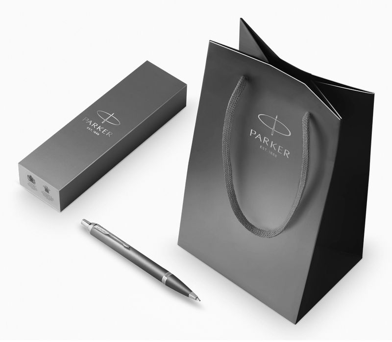 PARKER-Penna-a-sfera-IM-Monochrome-Rituals-Grey---punta-M---grigio---Parker