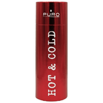 PURO-HotandCold-Glossy-Bicicletta-Uso-quotidiano-Fitness-Sport-500-ml-Stainless-steel-Metallico-Rosso