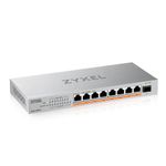 Zyxel XMG-108HP - Switch Unmanaged, 8 Porte 2.5GbE PoE (erogazione fino a 100W), 1 porta 10GbE SFP+, Desktop / XMG