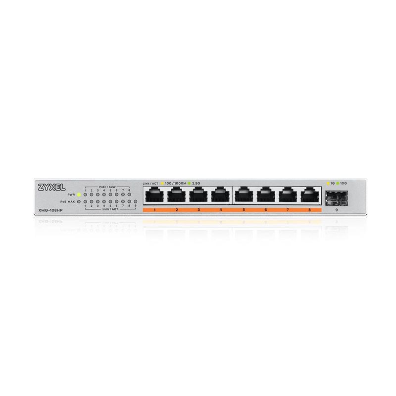 Zyxel-XMG-108HP-Non-gestito-2.5G-Ethernet--100-1000-2500--Supporto-Power-over-Ethernet--PoE-