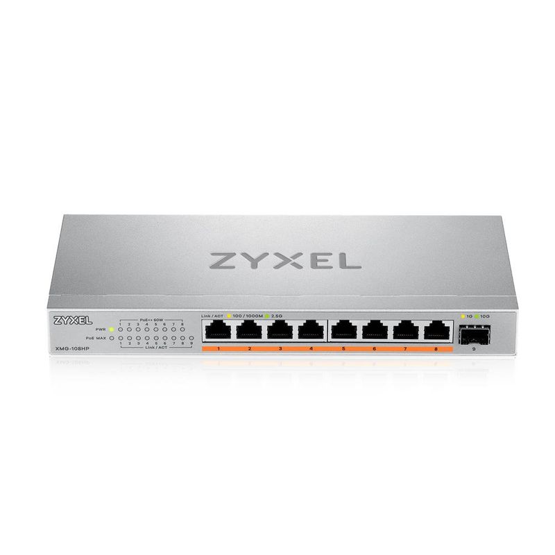 Zyxel-XMG-108HP-Non-gestito-2.5G-Ethernet--100-1000-2500--Supporto-Power-over-Ethernet--PoE-