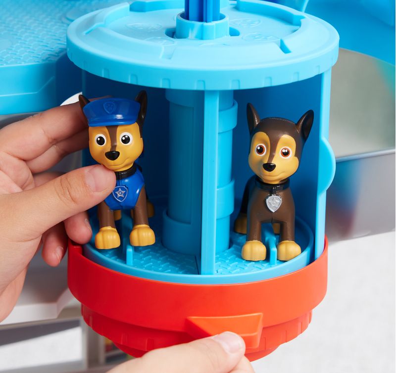 PAW-Patrol-Quartier-Generale-Set-di-gioco-Torre-di-Controllo-2-Personaggi-di-Chase-auto-della-polizia-di-Chase-e-accessori-Giochi-per-bambini-dai-3-anni-in-su