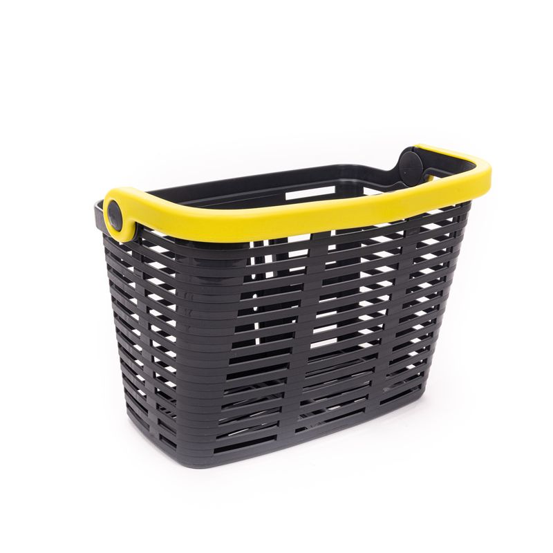 Urban-Prime-UP-BSK-EBK-Cestino-e-borsa-per-bicicletta-Frontale-Cestino-per-biciclette-Plastica-Nero-Giallo