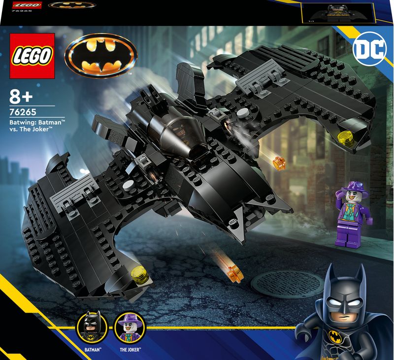 LEGO-DC-76265-Bat-Aereo--Batman-vs.-The-Joker-Aeroplano-Giocattolo-dal-Film-del-1989-con-2-Minifigure