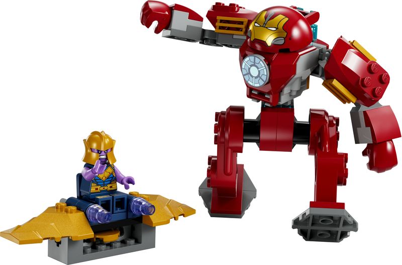 LEGO-Marvel-76263-Iron-Man-Hulkbuster-vs.-Thanos-Gioco-per-Bambini-4--Anni-Action-Figure-con-Aereo-Giocattolo-e-2-Minifigure