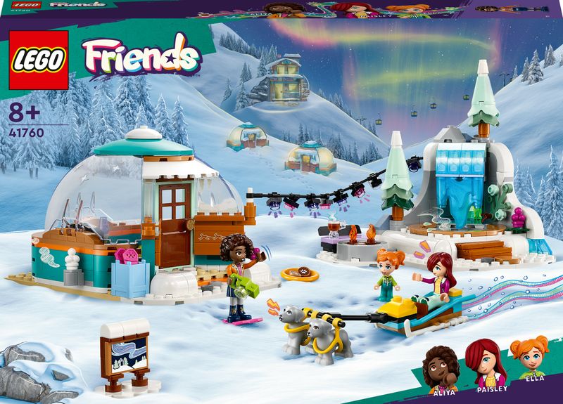 LEGO-Friends-41760-Vacanza-in-Igloo-con-Tenda-da-Campeggio-2-Cani-da-Slitta-e-Mini-Bamboline-Giochi-per-Bambine-e-Bambini