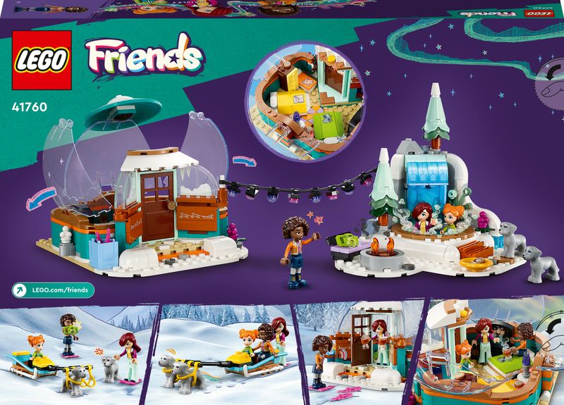 LEGO-Friends-41760-Vacanza-in-Igloo-con-Tenda-da-Campeggio-2-Cani-da-Slitta-e-Mini-Bamboline-Giochi-per-Bambine-e-Bambini