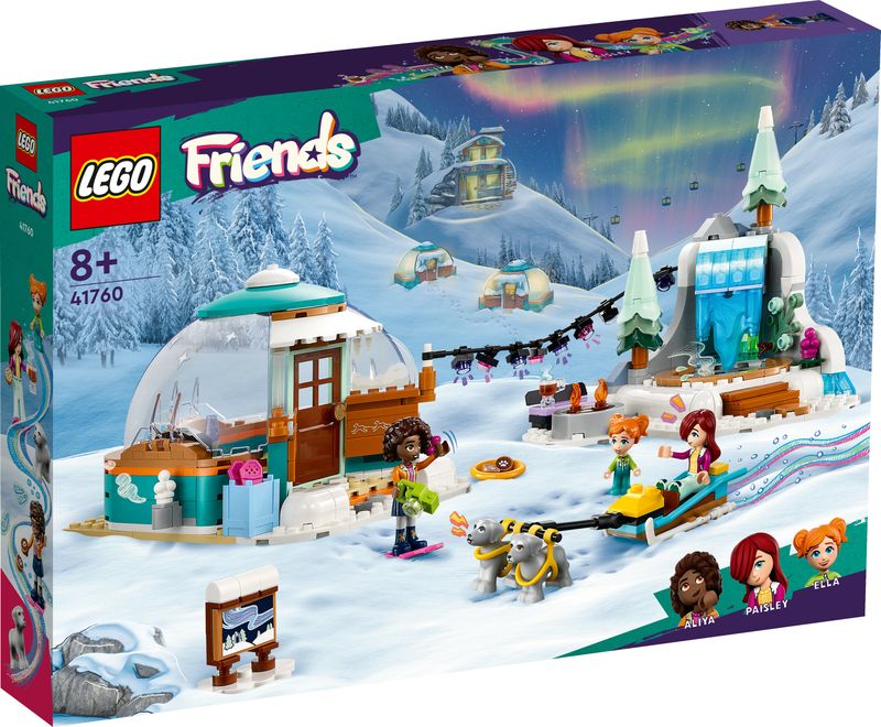 LEGO-Friends-41760-Vacanza-in-Igloo-con-Tenda-da-Campeggio-2-Cani-da-Slitta-e-Mini-Bamboline-Giochi-per-Bambine-e-Bambini