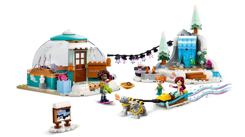 LEGO-Friends-41760-Vacanza-in-Igloo-con-Tenda-da-Campeggio-2-Cani-da-Slitta-e-Mini-Bamboline-Giochi-per-Bambine-e-Bambini