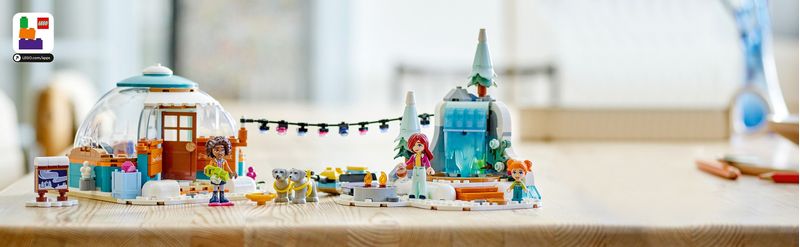 LEGO-Friends-41760-Vacanza-in-Igloo-con-Tenda-da-Campeggio-2-Cani-da-Slitta-e-Mini-Bamboline-Giochi-per-Bambine-e-Bambini