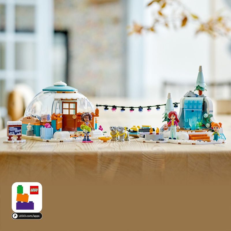 LEGO-Friends-41760-Vacanza-in-Igloo-con-Tenda-da-Campeggio-2-Cani-da-Slitta-e-Mini-Bamboline-Giochi-per-Bambine-e-Bambini