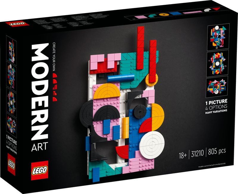 LEGO-ART-31210-Arte-Moderna-Canvas-Astratto-da-Costruire-Hobby-Creativi-Adulti-e-Adolescenti-Idea-Regalo-per-Donne-e-Uomini