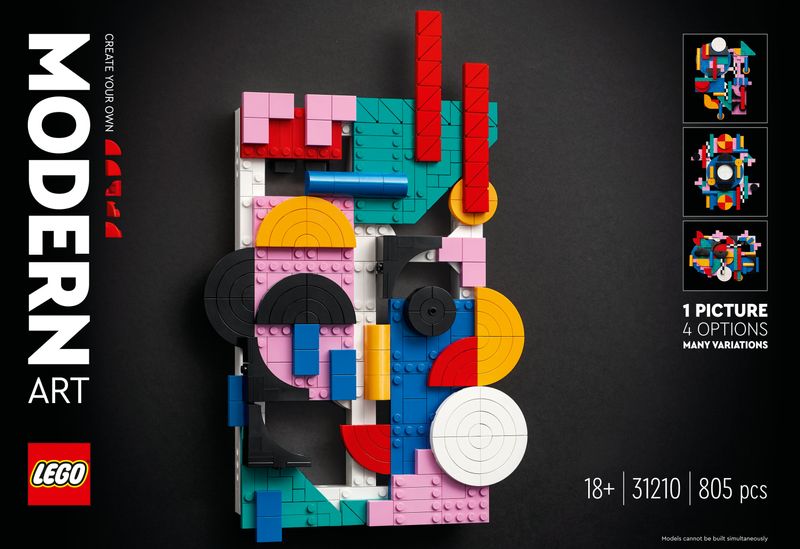 LEGO-ART-31210-Arte-Moderna-Canvas-Astratto-da-Costruire-Hobby-Creativi-Adulti-e-Adolescenti-Idea-Regalo-per-Donne-e-Uomini