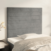 Testiera-2-pz-Grigio-Chiaro-90x5x78-88-cm-in-Velluto