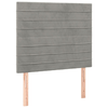 Testiera-2-pz-Grigio-Chiaro-90x5x78-88-cm-in-Velluto