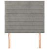 Testiera-2-pz-Grigio-Chiaro-90x5x78-88-cm-in-Velluto
