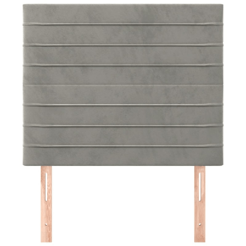Testiera-2-pz-Grigio-Chiaro-90x5x78-88-cm-in-Velluto