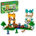 LEGO-21249-Minecraft-Crafting-Box-4.0-Playset-2in1-Torri-Fluviali-o-Cottage-del-Gatto-Giocattoli-d-Azione-per-Bambini-e-Ragazzi