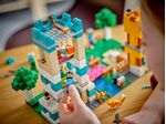 LEGO-21249-Minecraft-Crafting-Box-4.0-Playset-2in1-Torri-Fluviali-o-Cottage-del-Gatto-Giocattoli-d-Azione-per-Bambini-e-Ragazzi