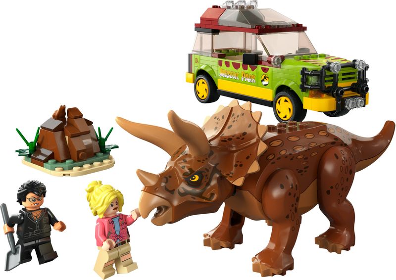 LEGO-Jurassic-Park-76959-La-Ricerca-del-Triceratopo-Dinosauro-Giocattolo-per-Bambini-8--Anni-Collezione-30°-Anniversario