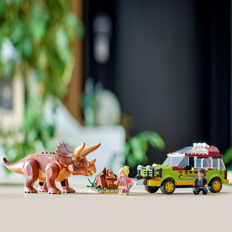 LEGO-Jurassic-Park-76959-La-Ricerca-del-Triceratopo-Dinosauro-Giocattolo-per-Bambini-8--Anni-Collezione-30°-Anniversario