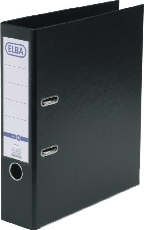 ELBA  Cartella ELBA rado Star larghezza dorso 80 mm nera copertina DIN A4 esterna