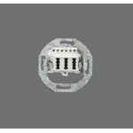 Rutenbeck TAE 3x6 NFN Up 0 rw - Telefondosenmechanismus - TAE - 3 Telefondosen - Pure White