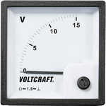 Voltcraft AM-72x72/15V Analog-Einbaumessgert AM-72x72/15V 15 V Drehspule (AM-72x72/15V)