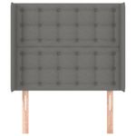 vidaXL-Testiera-ad-Orecchio-Grigio-Scuro-163x16x78-88-cm-in-Tessuto
