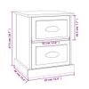 vidaXL-Comodini-2-pz-Bianco-Lucido-39x39x475-cm-in-Legno-Multistrato