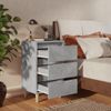 vidaXL-Comodini-Gambe-in-Legno-Massello-2-pz-Grigio-Cemento-40x35x69cm