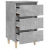 vidaXL-Comodini-Gambe-in-Legno-Massello-2-pz-Grigio-Cemento-40x35x69cm
