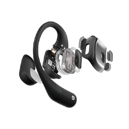 SHOKZ-OpenFit-Cuffie-Wireless-A-clip-Chiamate-Musica-Sport-Tutti-i-giorni-Bluetooth-Nero