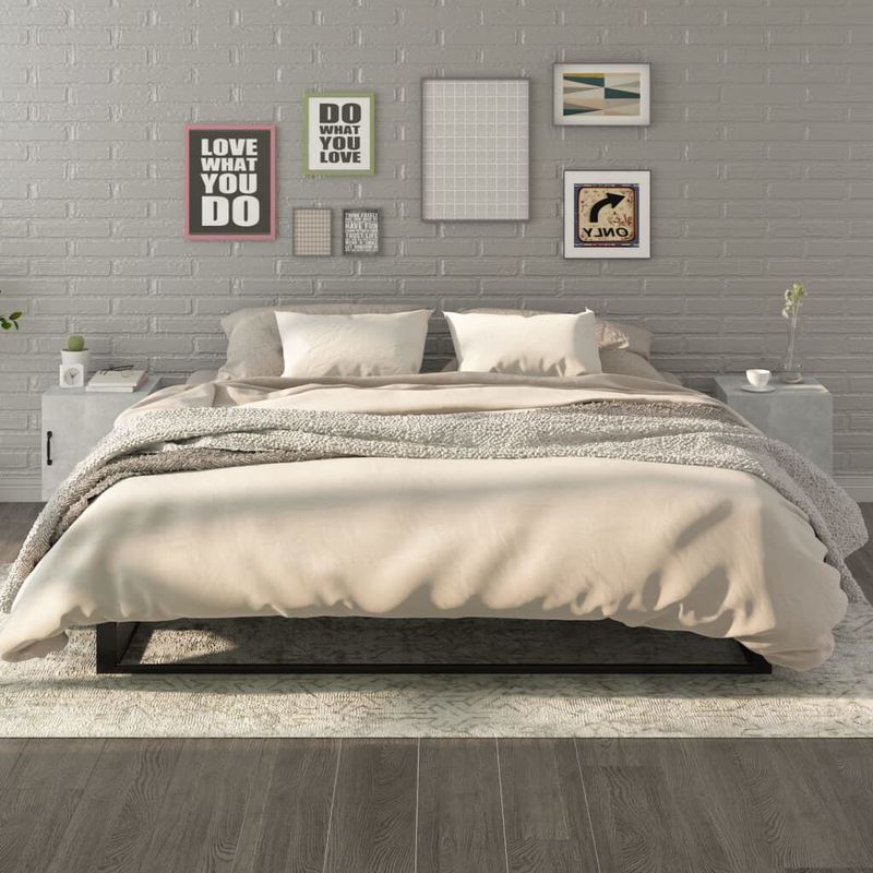 vidaXL-Comodini-2-pz-Grigio-Cemento-in-Legno-Multistrato