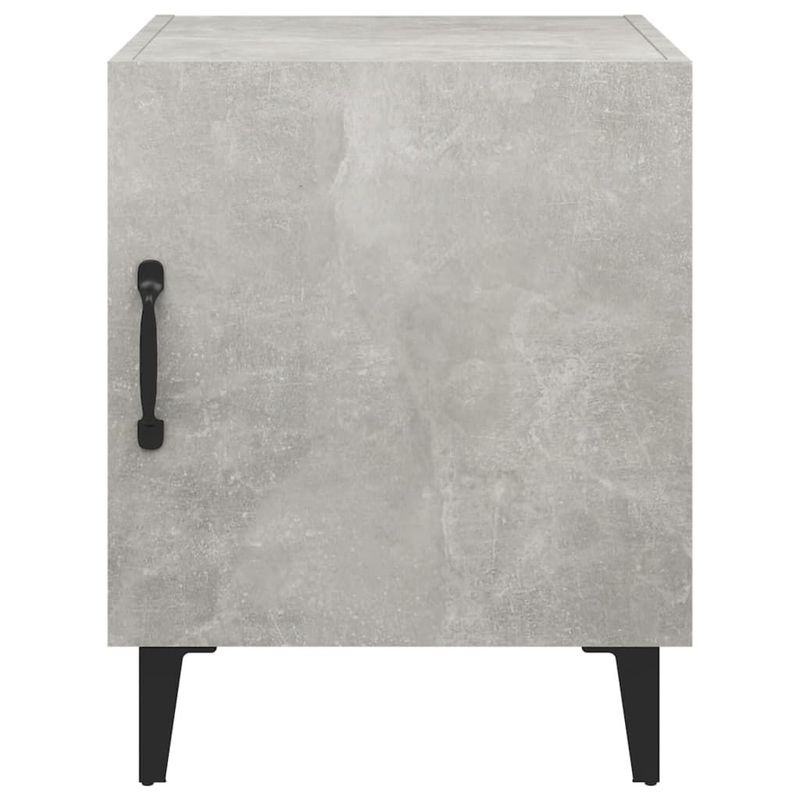 vidaXL-Comodini-2-pz-Grigio-Cemento-in-Legno-Multistrato