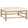 vidaXL-Set-Divani-da-Giardino-6-pz-con-Cuscini-Bianco-Crema-in-Bambu