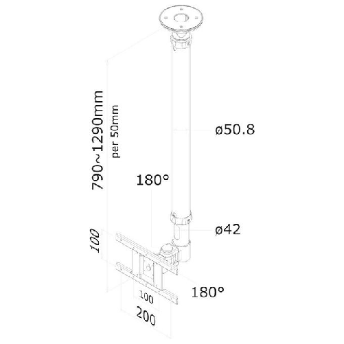 Neomounts-Supporto-da-soffitto-per-schermi-LCD-LED-TFT