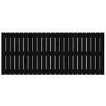 vidaXL-Testiera-da-Parete-Nera-147x3x60-cm-in-Legno-Massello-di-Pino