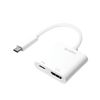 LogiLink-0.14m-2xUSB-C-HDMI-Bianco