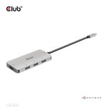 CLUB3D CSV-1547 hub di interfaccia USB 3.2 Gen 2 (3.1 Gen 2) Type-C 10000 Mbit/s Nero, Argento