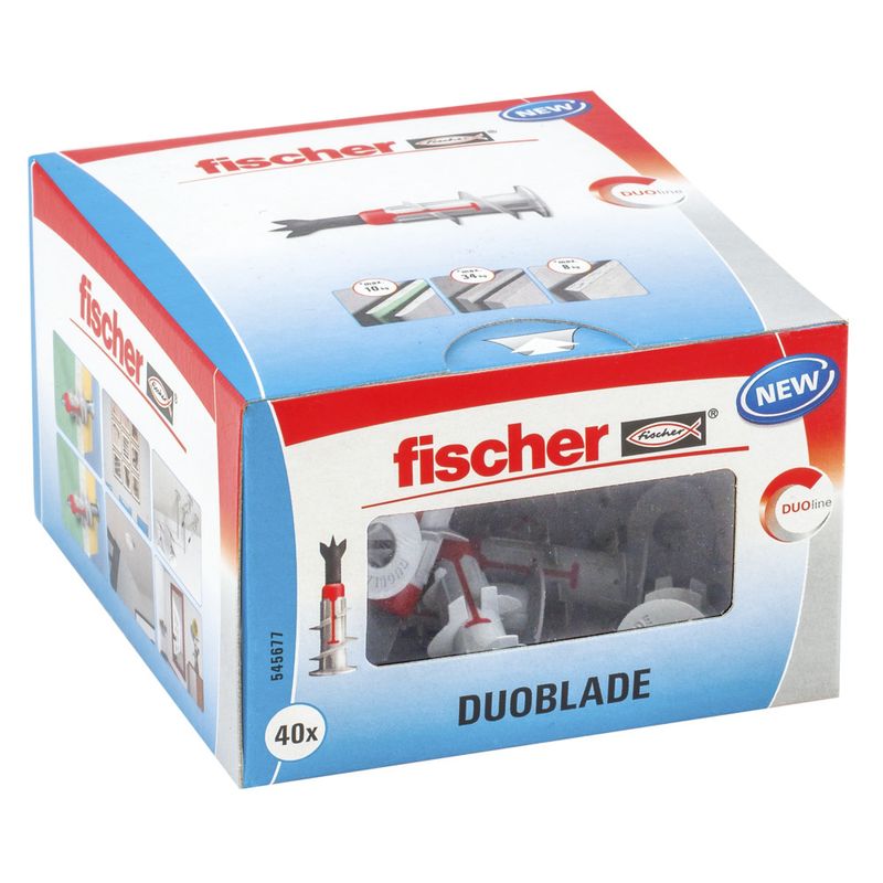 Fischer-DUOBLADE-40-pz-Kit-di-viti-e-tasselli-a-muro-44-mm