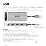 CLUB3D-CSV-1547-hub-di-interfaccia-USB-3.2-Gen-2--3.1-Gen-2--Type-C-10000-Mbit-s-Nero-Argento