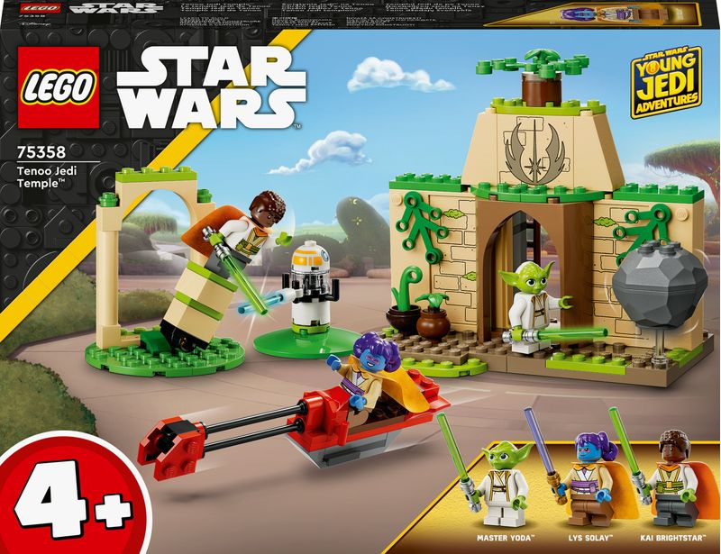 LEGO-Star-Wars-75358-Tempio-Jedi-su-Tenoo-con-Maestro-Yoda-Spade-Laser-Giocattolo-Droide-e-Speeder-Bike-Giochi-per-Bambini-4-