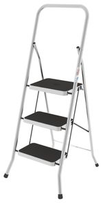 Colombo-Sgabello-Scala-SECURITY-3-gradini-in-alluminio-con-manico-e-blocco-di-sicurezza-gradini-con-tappetino-in-gomma-antiscivolo-portata-max-150kg-EN-14183-MADE-IN-ITALY