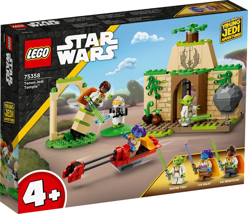 LEGO-Star-Wars-75358-Tempio-Jedi-su-Tenoo-con-Maestro-Yoda-Spade-Laser-Giocattolo-Droide-e-Speeder-Bike-Giochi-per-Bambini-4-