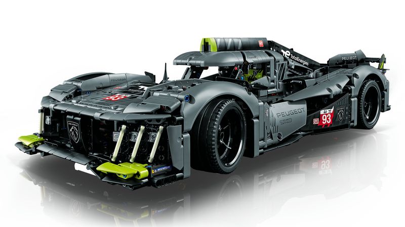 LEGO-Technic-42156-PEUGEOT-9X8-24H-Le-Mans-Hybrid-Hypercar-Modellino-di-Auto-da-Corsa-per-Adulti-Scala-1-10-Set-da-Collezione