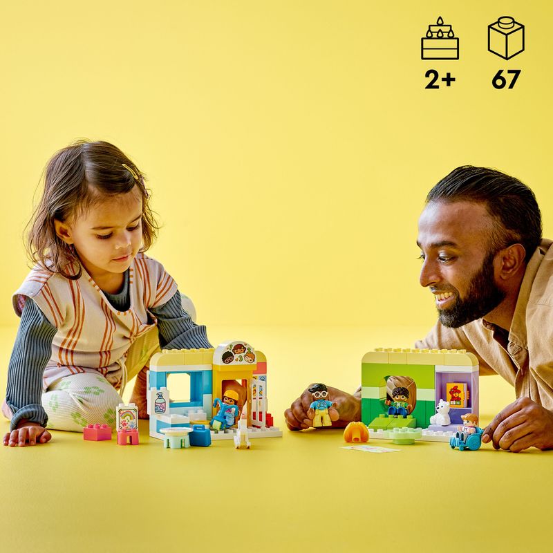 LEGO-DUPLO-10992-Divertimento-all’Asilo-Nido-Gioco-Educativo-per-Bambini-dai-2-Anni-con-Mattoncini-Costruzioni-e-4-Figure