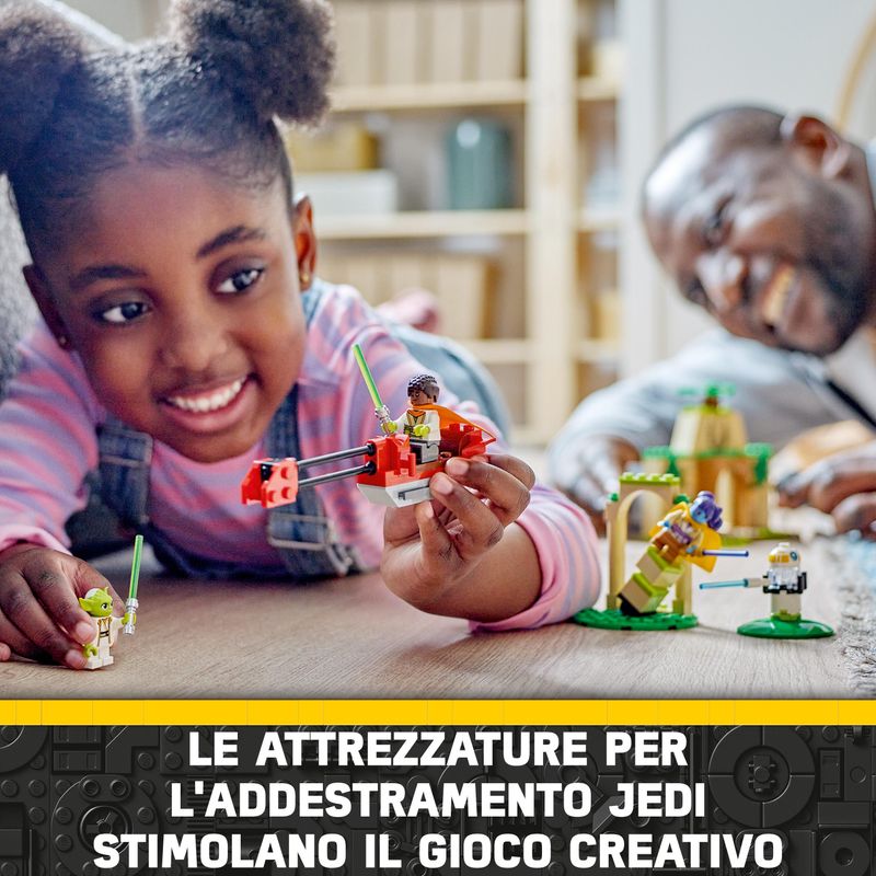 LEGO-Star-Wars-75358-Tempio-Jedi-su-Tenoo-con-Maestro-Yoda-Spade-Laser-Giocattolo-Droide-e-Speeder-Bike-Giochi-per-Bambini-4-