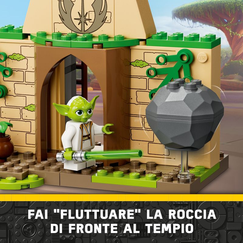 LEGO-Star-Wars-75358-Tempio-Jedi-su-Tenoo-con-Maestro-Yoda-Spade-Laser-Giocattolo-Droide-e-Speeder-Bike-Giochi-per-Bambini-4-