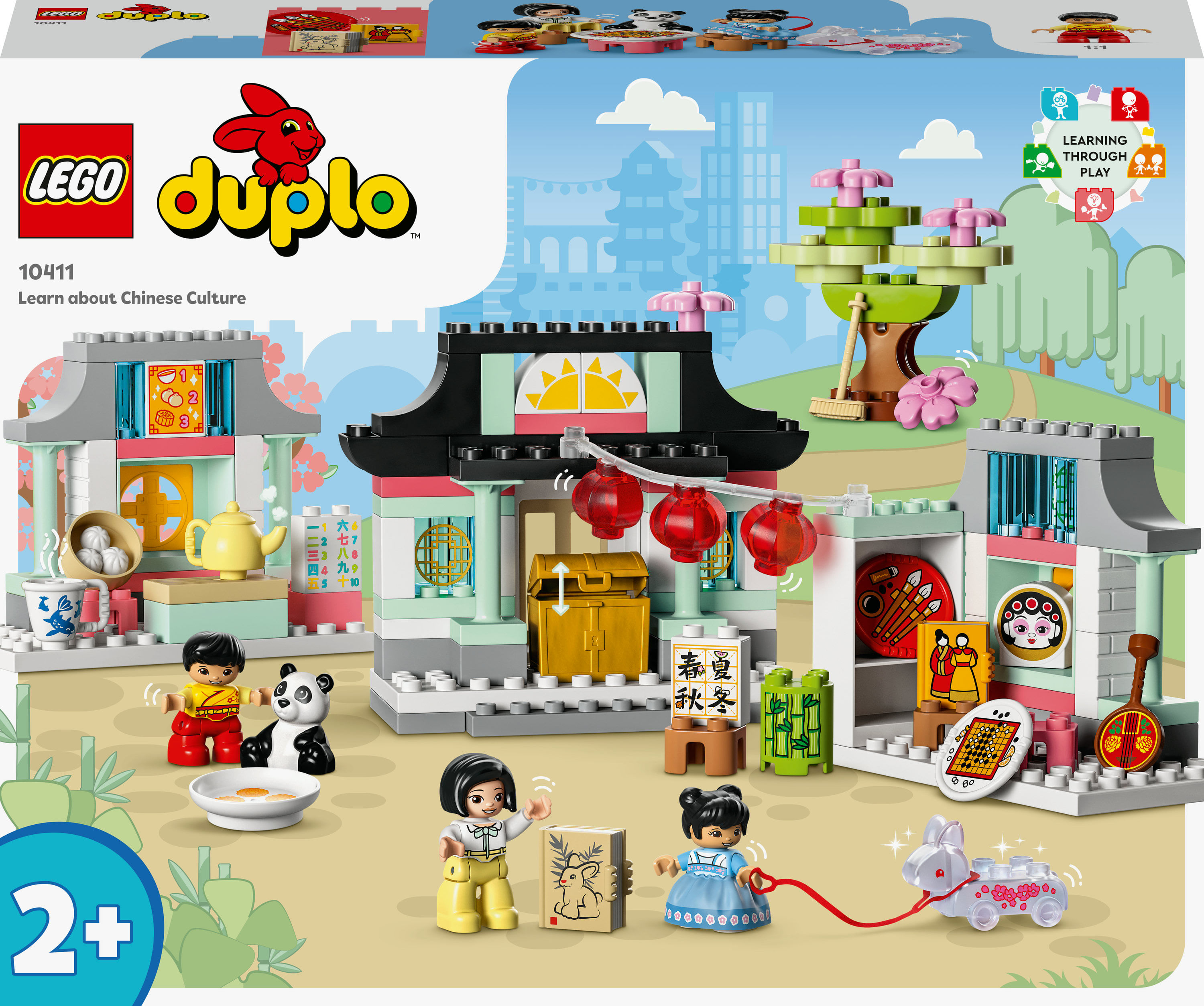 LEGO DUPLO Town 10411 Scopri la Cultura Cinese, Giochi Educativi per Bambini dai 2 Anni con Panda e Mattoncini